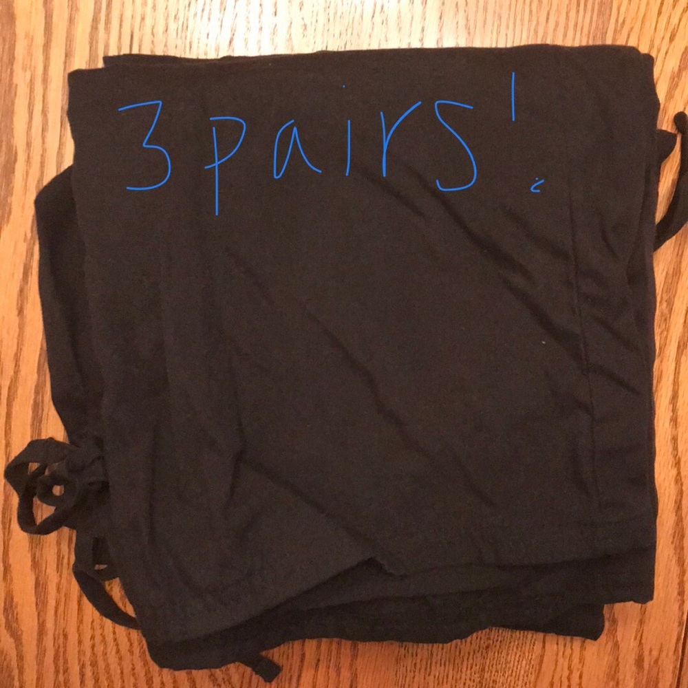 Black scrub pants 3 pairs!